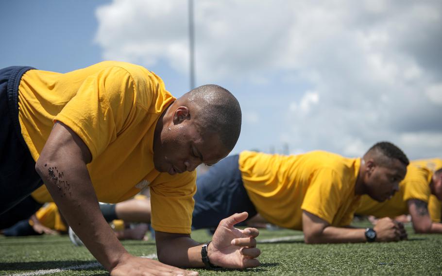 Planking is in situps out for Navy physical readiness test